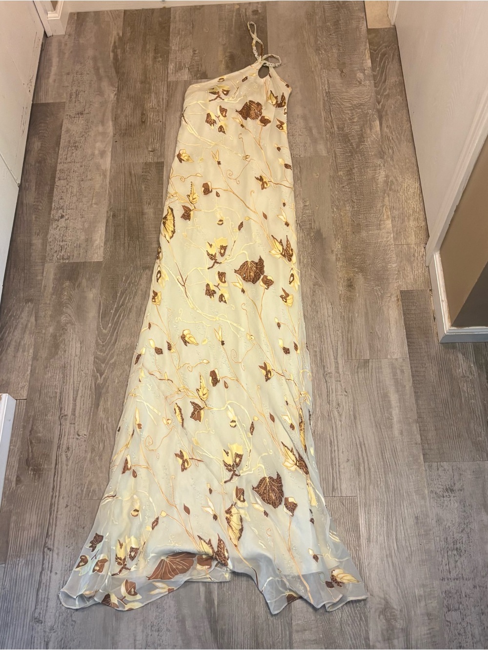 Bzar vintage silk beaded gown women’s size 10
